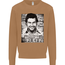 Pablo Escobar Mug Shot Mens Sweatshirt Jumper Caramel Latte