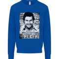 Pablo Escobar Mug Shot Mens Sweatshirt Jumper Royal Blue