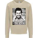 Pablo Escobar Mug Shot Mens Sweatshirt Jumper Sand