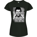 Pablo Escobar Mug Shot Womens Petite Cut T-Shirt Black