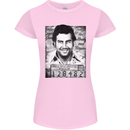 Pablo Escobar Mug Shot Womens Petite Cut T-Shirt Light Pink