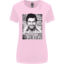 Pablo Escobar Mug Shot Womens Wider Cut T-Shirt Light Pink