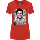 Pablo Escobar Mug Shot Womens Wider Cut T-Shirt Red