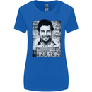 Pablo Escobar Mug Shot Womens Wider Cut T-Shirt Royal Blue