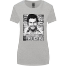 Pablo Escobar Mug Shot Womens Wider Cut T-Shirt Sports Grey