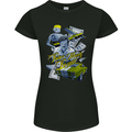 Pablo Escobar Power Money Respect Womens Petite Cut T-Shirt Black