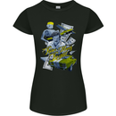 Pablo Escobar Power Money Respect Womens Petite Cut T-Shirt Black