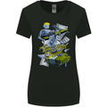 Pablo Escobar Power Money Respect Womens Wider Cut T-Shirt Black