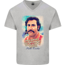 Pablo Escobar Quote Mens V-Neck Cotton T-Shirt Sports Grey