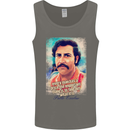 Pablo Escobar Quote Mens Vest Tank Top Charcoal