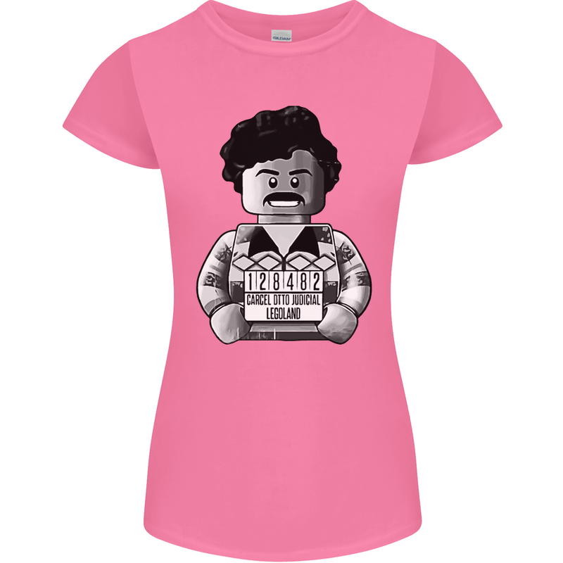 Pablo Escobar Womens Petite Cut T-Shirt Azalea