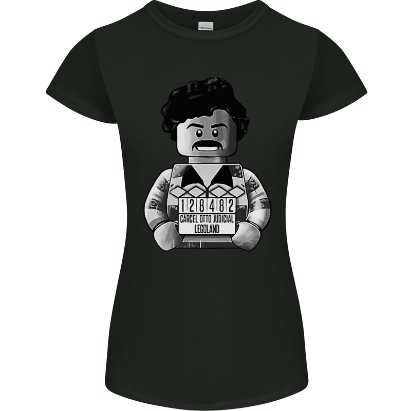 Pablo Escobar Womens Petite Cut T-Shirt Black