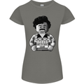 Pablo Escobar Womens Petite Cut T-Shirt Charcoal
