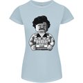 Pablo Escobar Womens Petite Cut T-Shirt Light Blue