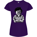 Pablo Escobar Womens Petite Cut T-Shirt Purple