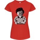 Pablo Escobar Womens Petite Cut T-Shirt Red