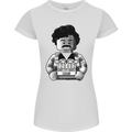 Pablo Escobar Womens Petite Cut T-Shirt White