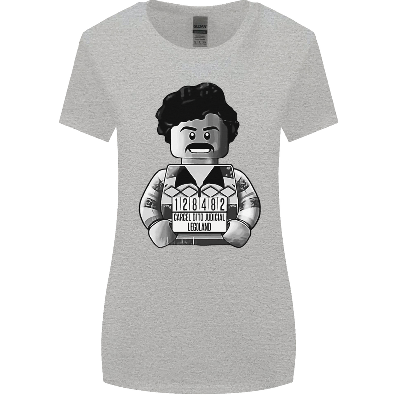 Pablo Escobar Womens Wider Cut T-Shirt Sports Grey