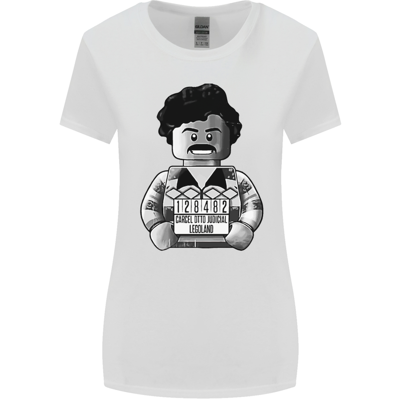 Pablo Escobar Womens Wider Cut T-Shirt White