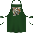 Pachinko Machine Arcade Game Pinball Cotton Apron 100% Organic Forest Green