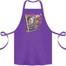 Pachinko Machine Arcade Game Pinball Cotton Apron 100% Organic Purple