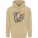Pachinko Machine Arcade Game Pinball Mens 80% Cotton Hoodie Sand