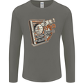 Pachinko Machine Arcade Game Pinball Mens Long Sleeve T-Shirt Charcoal