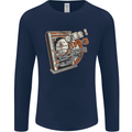 Pachinko Machine Arcade Game Pinball Mens Long Sleeve T-Shirt Navy Blue