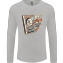 Pachinko Machine Arcade Game Pinball Mens Long Sleeve T-Shirt Sports Grey