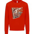 Pachinko Machine Arcade Game Pinball Mens Sweatshirt Jumper Bright Red