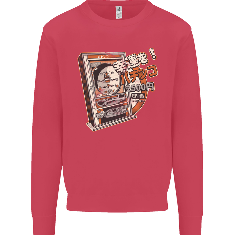 Pachinko Machine Arcade Game Pinball Mens Sweatshirt Jumper Heliconia