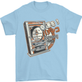Pachinko Machine Arcade Game Pinball Mens T-Shirt Cotton Gildan Light Blue
