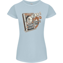 Pachinko Machine Arcade Game Pinball Womens Petite Cut T-Shirt Light Blue
