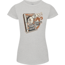 Pachinko Machine Arcade Game Pinball Womens Petite Cut T-Shirt Sports Grey