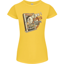 Pachinko Machine Arcade Game Pinball Womens Petite Cut T-Shirt Yellow