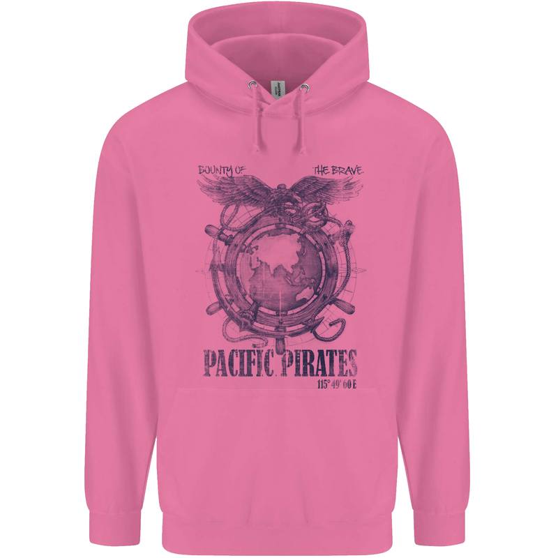 Pacific Pirates Sailing Sailor Boat Childrens Kids Hoodie Azalea