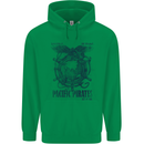 Pacific Pirates Sailing Sailor Boat Childrens Kids Hoodie Irish Green