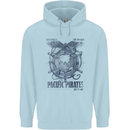 Pacific Pirates Sailing Sailor Boat Childrens Kids Hoodie Light Blue