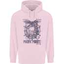 Pacific Pirates Sailing Sailor Boat Childrens Kids Hoodie Light Pink
