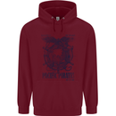 Pacific Pirates Sailing Sailor Boat Childrens Kids Hoodie Maroon