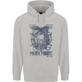 Pacific Pirates Sailing Sailor Boat Childrens Kids Hoodie Sports Grey