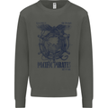 Pacific Pirates Sailing Sailor Boat Kids Sweatshirt Jumper Storm Grey