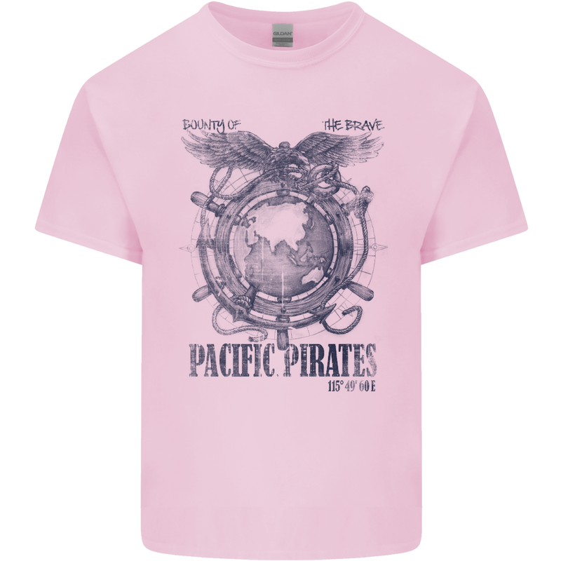 Pacific Pirates Sailing Sailor Boat Kids T-Shirt Childrens Light Pink