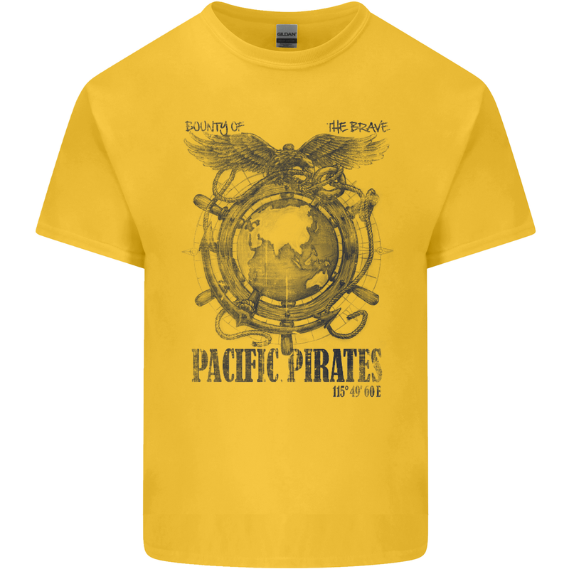 Pacific Pirates Sailing Sailor Boat Kids T-Shirt Childrens Yellow