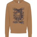 Pacific Pirates Sailing Sailor Boat Mens Sweatshirt Jumper Caramel Latte