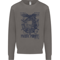 Pacific Pirates Sailing Sailor Boat Mens Sweatshirt Jumper Charcoal