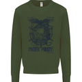 Pacific Pirates Sailing Sailor Boat Mens Sweatshirt Jumper Forest Green