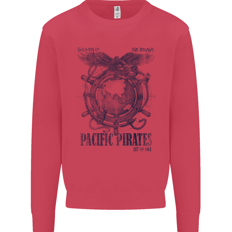 Pacific Pirates Sailing Sailor Boat Mens Sweatshirt Jumper Heliconia