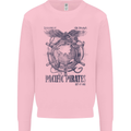 Pacific Pirates Sailing Sailor Boat Mens Sweatshirt Jumper Light Pink