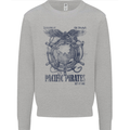 Pacific Pirates Sailing Sailor Boat Mens Sweatshirt Jumper Sports Grey